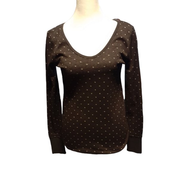 We The Free Pullover Black W/white dots size S - Picture 2 of 6